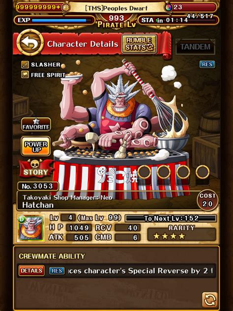 optc character database|one piece treasure cruise database.
